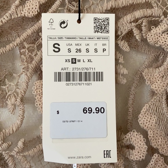 NWT ZARA Sequence Top - Picture 6 of 6